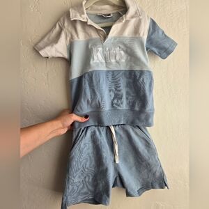Kith Kids Colorblock Polo Short Set Outfit Boys XS / S